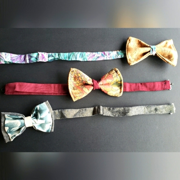 Funky Cork and Fabric Bowtie bundle x3 - Picture 3 of 6